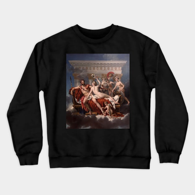 Mars disarmed by Venus - Jacques-Louis David Crewneck Sweatshirt by ETOS ARS